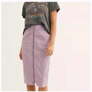 We The Free I Want It All Lilac Pencil Skirt